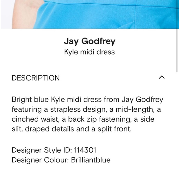NWT Jay Godfrey Kyle Midi Dress w/Thigh Slit - Picture 9 of 12